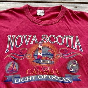 OCEANIC 50/50 Vintage Nova Scotia Single Stitch Short Sleeve T-shirt